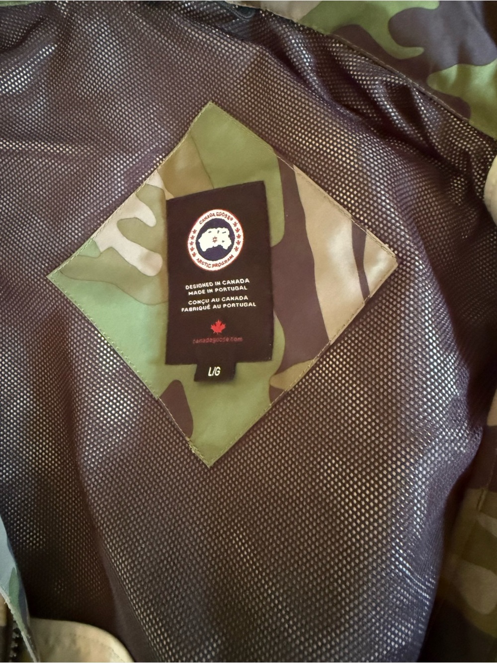 Canada goose  Camo Hooded crew trench size L Jacket - Picture 4 of 8